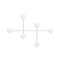 Wallity Dama-B Gancho de Pared de Metal Blanco